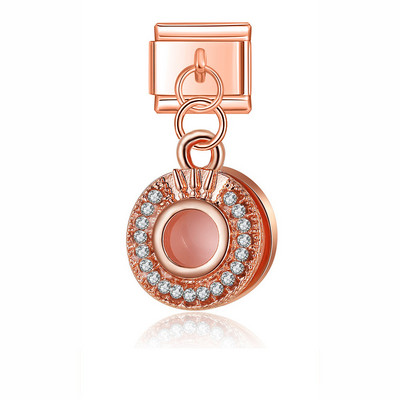 Hapiship Nou Original Daisy Fashion Trandafir Floare Inimă Floră Plic Charm Legături italiene Se potrivesc 9mm Brățară Bijuterii Fabricare DJ375