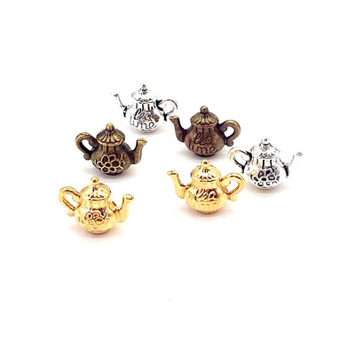 Kiváló minőségű 15 db teáskanna Charms Fit DIY Hade Made karkötő nyaklánc fülbevaló varázs ékszer készítés