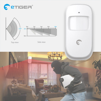 Домашна сигурност Безжична сирена за аларма за вътрешен строб Etiger ES-S6A