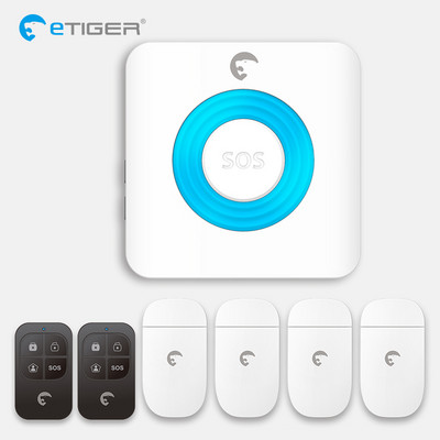 Sirenă inel de alarmă stroboscopică interioară fără fir Etiger ES-S6A