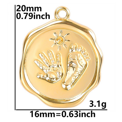 5 buc/lot Breloc cu fluture de animale de culoare aurie Ojo Turco Breloc din oțel inoxidabil pentru fabricarea de bijuterii, cap de craniu, ochi de stea, lună