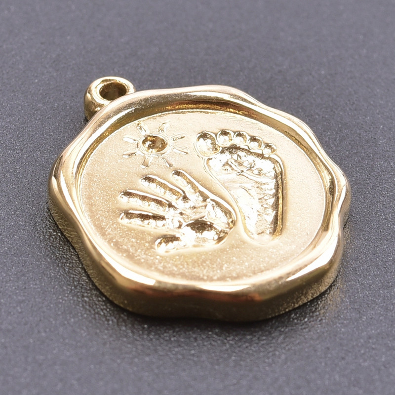 5 buc/lot Breloc cu fluture de animale de culoare aurie Ojo Turco Breloc din oțel inoxidabil pentru fabricarea de bijuterii, cap de craniu, ochi de stea, lună