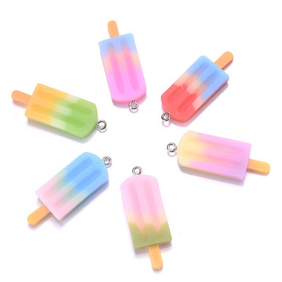 10 bucăți drăguț roșu acrilic căpșuni măr portocaliu mango fructe rășină pandantive brelocuri pentru bijuterii cercei colier accesoriu