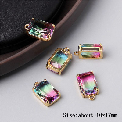 5 bucăți pandantiv cu bijuterii cu fațete colorate pentru vindecare, cristale naturale, pandantiv cu piatră de cuarț pentru fabricarea de bijuterii, accesorii de colier