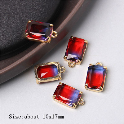 5 bucăți pandantiv cu bijuterii cu fațete colorate pentru vindecare, cristale naturale, pandantiv cu piatră de cuarț pentru fabricarea de bijuterii, accesorii de colier