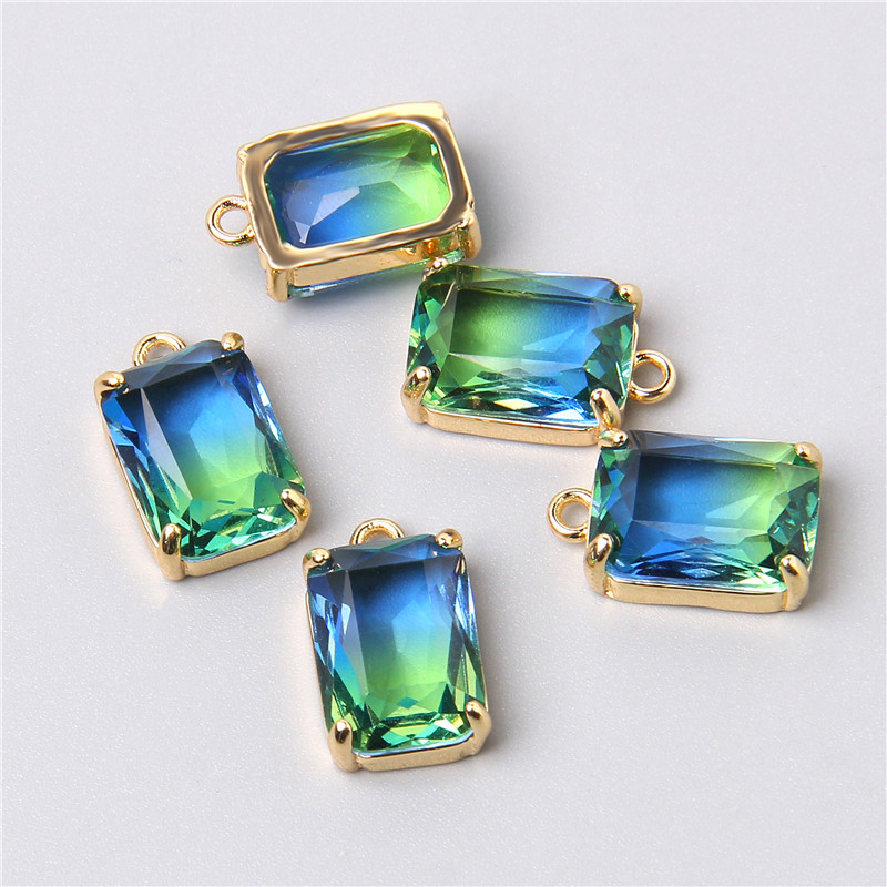 5 bucăți pandantiv cu bijuterii cu fațete colorate pentru vindecare, cristale naturale, pandantiv cu piatră de cuarț pentru fabricarea de bijuterii, accesorii de colier