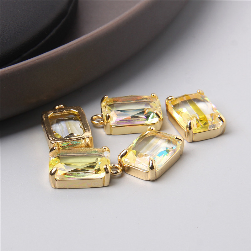 5 bucăți pandantiv cu bijuterii cu fațete colorate pentru vindecare, cristale naturale, pandantiv cu piatră de cuarț pentru fabricarea de bijuterii, accesorii de colier