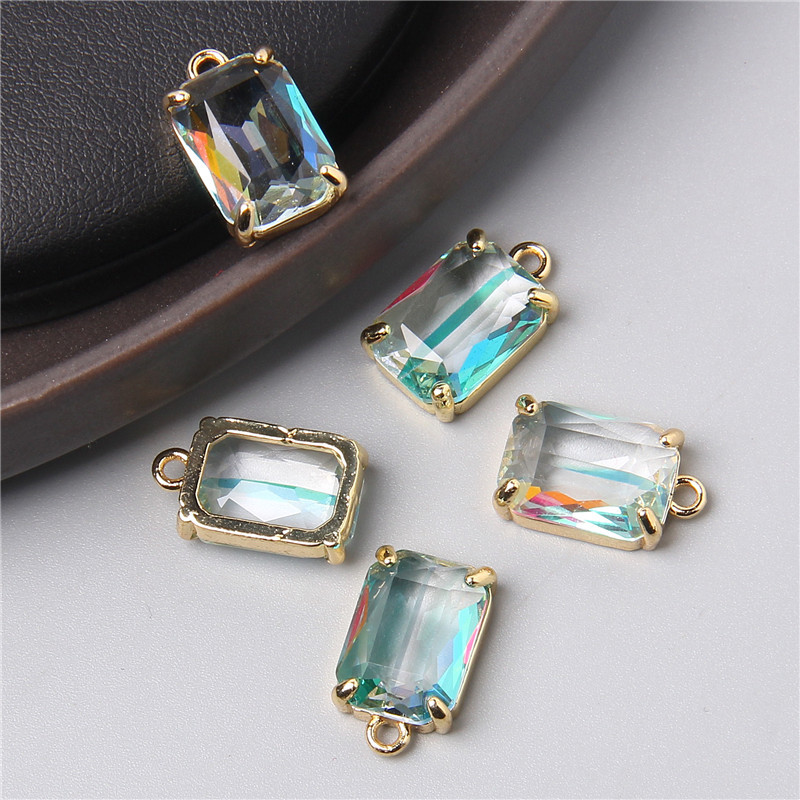 5 bucăți pandantiv cu bijuterii cu fațete colorate pentru vindecare, cristale naturale, pandantiv cu piatră de cuarț pentru fabricarea de bijuterii, accesorii de colier