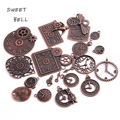 SWEET BELL 20 buc. Breloc de ceas din aliaj de zinc din aliaj de metal de epocă Brelocuri de ceas Steampunk pentru realizarea de bijuterii H3012