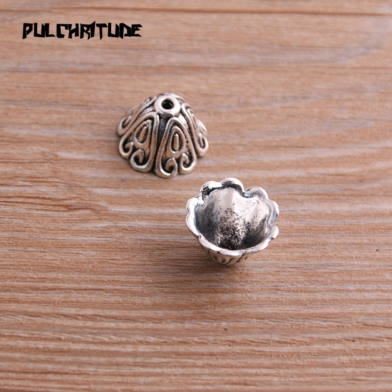 10 buc 10 * 15 * 15 mm două culori mărgele capace Breloc corn gol pandantive accesorii bijuterii bricolaj receptacle farmece