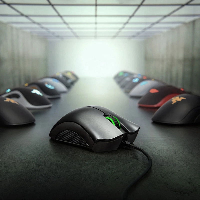 Razer DeathAdder Essential crni žičani gaming miš Miševi 6400DPI optički senzor 5 neovisnih gumba za igrače na prijenosnim računalima