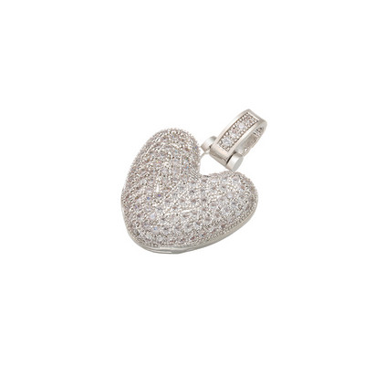 ZHUKOU 20x29mm finom 26 ezüst színű levél medál nőknek kézzel készített barkács nyaklánc fülbevaló ékszer kiegészítők mód: VD61