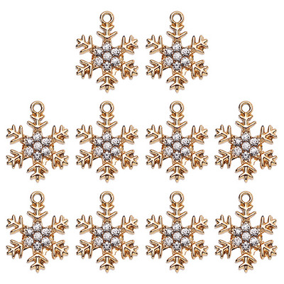 17*22MM 20 buc./set de înaltă calitate, fulg de nea auriu, pandantiv, cercei de modă, bijuterii lucrate manual, accesorii cu ridicata.