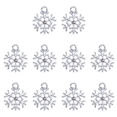 17*22MM 20 buc./set de înaltă calitate, fulg de nea auriu, pandantiv, cercei de modă, bijuterii lucrate manual, accesorii cu ridicata.