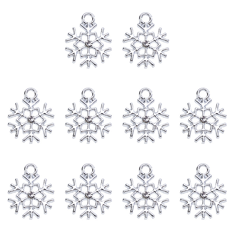 17*22MM 20 buc./set de înaltă calitate, fulg de nea auriu, pandantiv, cercei de modă, bijuterii lucrate manual, accesorii cu ridicata.