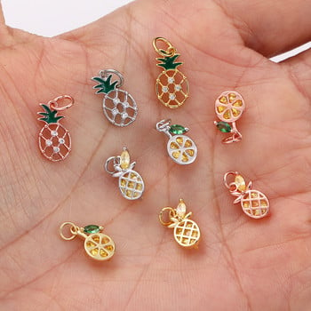 Cherry Cactus Mushroom Dandelion for Jewelry Making Supplies Gold Color Diy Earrings Κολιέ Βραχιόλι Designer Charms Κρεμαστό