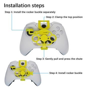 Racing Games Mini Steering 3D printing Wheel Auxiliary Controller Game Joystick Simulator Gamepad για Xboxone/X/S/Elite