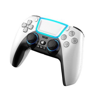 Controler de joc BT fără fir Gamepad cu Touchpad cu lumină RGB Suport tasta din spate Joystick 3D pentru PS3 PS5 PS4 Android Switch PC