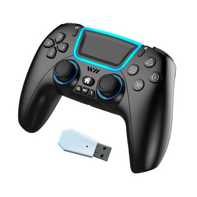 Controler de joc BT fără fir Gamepad cu Touchpad cu lumină RGB Suport tasta din spate Joystick 3D pentru PS3 PS5 PS4 Android Switch PC