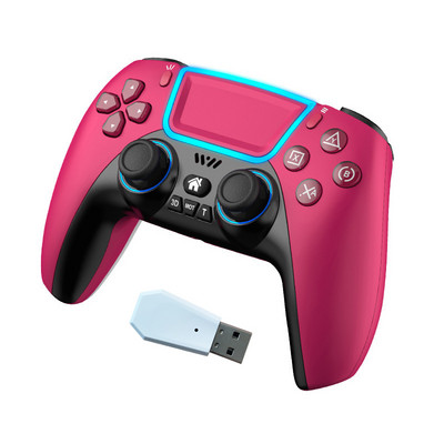 Controler de joc BT fără fir Gamepad cu Touchpad cu lumină RGB Suport tasta din spate Joystick 3D pentru PS3 PS5 PS4 Android Switch PC
