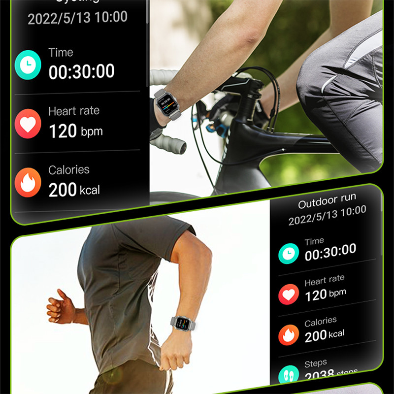 2023 Nou IP68, înot, impermeabil, sport, ceas inteligent pentru bărbați, 1,85 inci, AMOLED, personalizați pagina de afișare, apel Bluetooth, ceas inteligent pentru femei