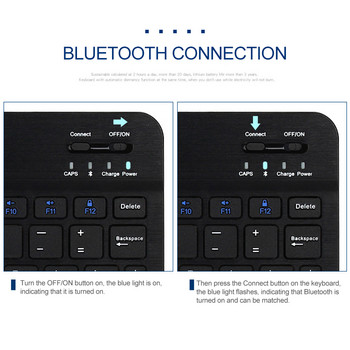 Πληκτρολόγιο RYRA Mini Bluetooth Ασύρματο ταϊλανδικό πληκτρολόγιο Επαναφορτιζόμενο πληκτρολόγιο για IOS Android Windows PC Macbook Ipad Cell Tablet PC