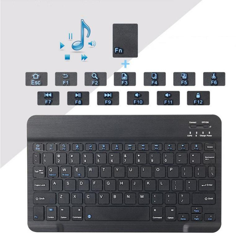 RYRA Mini Bluetooth tipkovnica Bežična tajlandska tipkovnica Punjiva tipkovnica za IOS Android Windows PC Macbook Ipad Cell Tablet PC