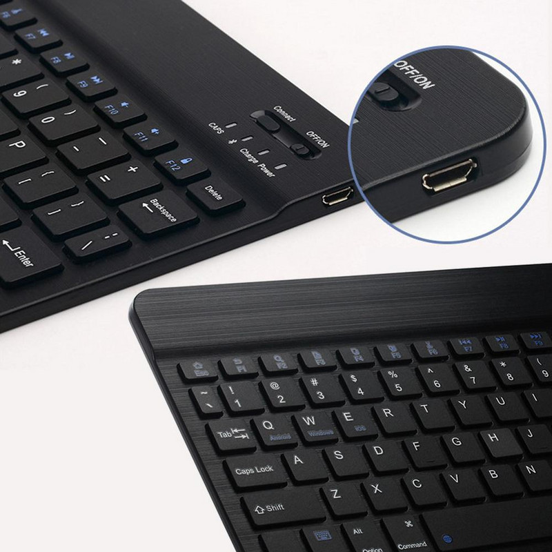 RYRA Mini Bluetooth tipkovnica Bežična tajlandska tipkovnica Punjiva tipkovnica za IOS Android Windows PC Macbook Ipad Cell Tablet PC