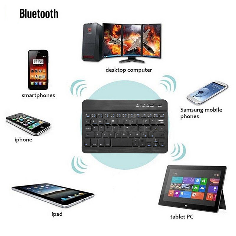 RYRA Mini Bluetooth tipkovnica Bežična tajlandska tipkovnica Punjiva tipkovnica za IOS Android Windows PC Macbook Ipad Cell Tablet PC