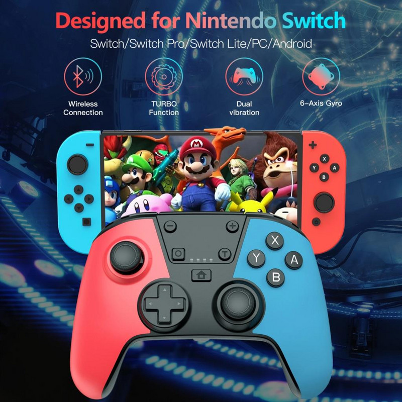 Bežični upravljač za igre za Nintendo Switch, profesionalni upravljač, daljinski upravljač za igre, joystick za konzolu Switch, dodaci za igre