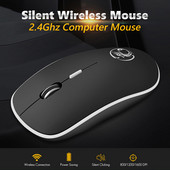 Ergonomski miš Bežični miš Računalni miš PC USB optički 2.4 Ghz 1600 DPI tihi miševi Mini bešumni miševi za PC prijenosno računalo Mac