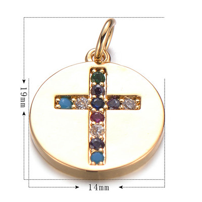 Pipitree cupru zirconiu cubic mini brelocuri bricolaj se potrivesc brățară colier luna stea inimă fluture farmece accesorii bijuterii