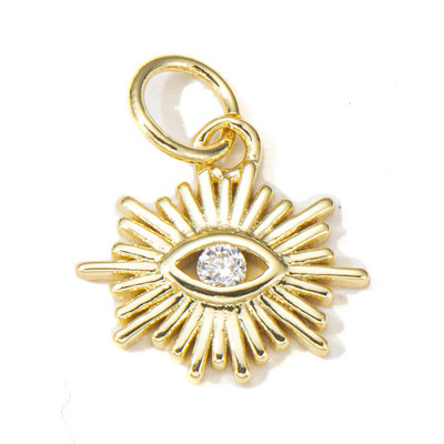 Pipitree cupru zirconiu cubic mini brelocuri bricolaj se potrivesc brățară colier luna stea inimă fluture farmece accesorii bijuterii