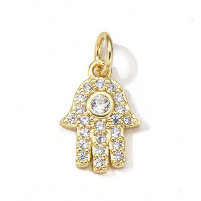 Pipitree cupru zirconiu cubic mini brelocuri bricolaj se potrivesc brățară colier luna stea inimă fluture farmece accesorii bijuterii