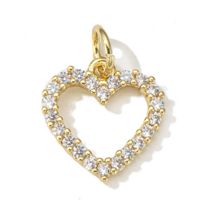 Pipitree cupru zirconiu cubic mini brelocuri bricolaj se potrivesc brățară colier luna stea inimă fluture farmece accesorii bijuterii