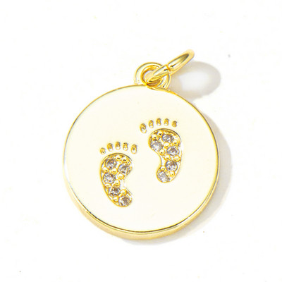 Pipitree cupru zirconiu cubic mini brelocuri bricolaj se potrivesc brățară colier luna stea inimă fluture farmece accesorii bijuterii