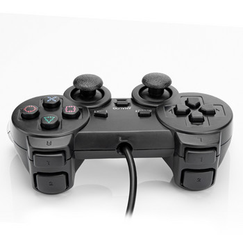 За PS2 контролер Геймпад с кабелен контролер за Sony PS2 Double Vibration Clear Gamepads За playstation 2