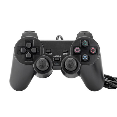 Pentru controler Ps2 Controler cu fir Gamepad pentru Sony PS2 Gamepad-uri clare cu vibrație dublă pentru playstation 2