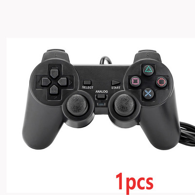 Για χειριστήριο Ps2 Ενσύρματο χειριστήριο Gamepad για Sony PS2 Double Vibration Clear Gamepads Για playstation 2