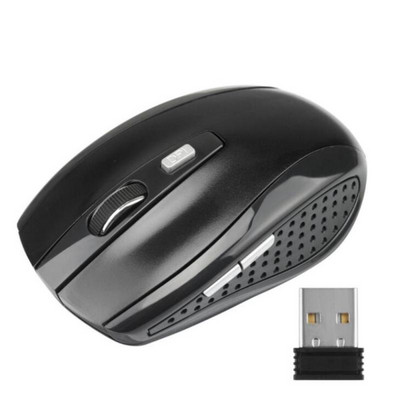 Mouse fără fir USB RYRA 1600DPI 2,4 Ghz Mouse pentru jocuri 3 trepte 6 taste Silențios pentru PC, laptop, birou, șoareci de gaming reglabil, mouse cu baterie