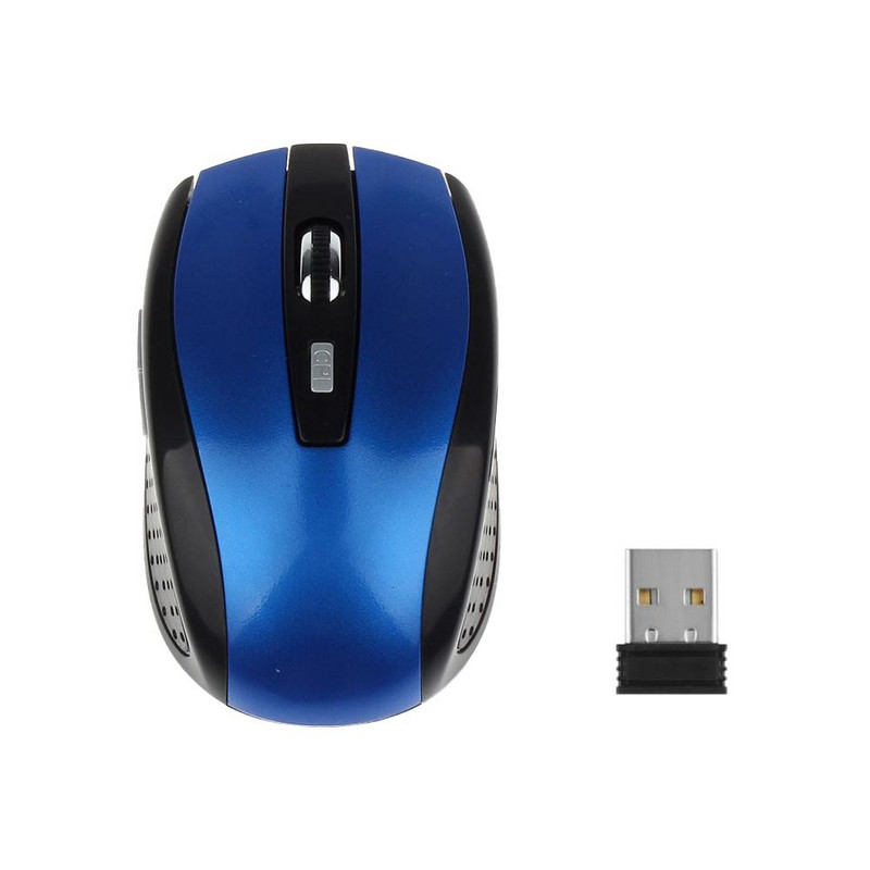 Mouse fără fir USB RYRA 1600DPI 2,4 Ghz Mouse pentru jocuri 3 trepte 6 taste Silențios pentru PC, laptop, birou, șoareci de gaming reglabil, mouse cu baterie
