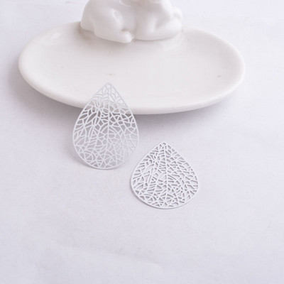 30 komada AB2617 30 mm*41 mm privjesci u obliku kapi vode, privjesci u obliku stabljike lista Uradi sam naušnice