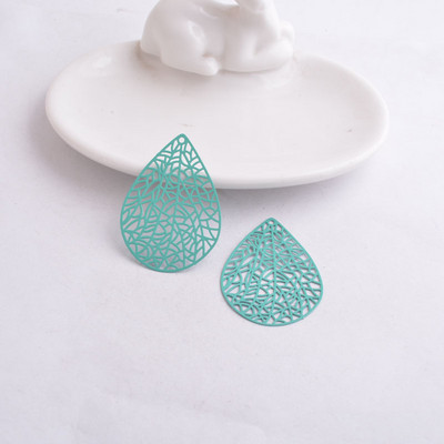 30 komada AB2617 30 mm*41 mm privjesci u obliku kapi vode, privjesci u obliku stabljike lista Uradi sam naušnice