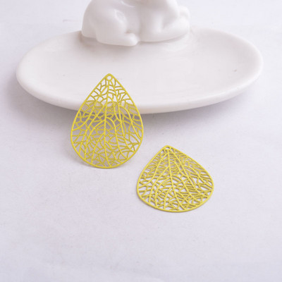 30 komada AB2617 30 mm*41 mm privjesci u obliku kapi vode, privjesci u obliku stabljike lista Uradi sam naušnice