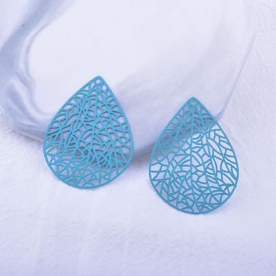 30 komada AB2617 30 mm*41 mm privjesci u obliku kapi vode, privjesci u obliku stabljike lista Uradi sam naušnice