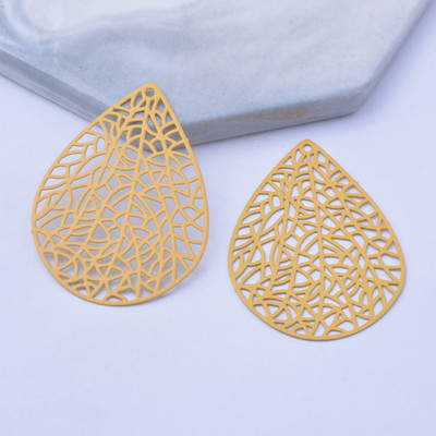 30 komada AB2617 30 mm*41 mm privjesci u obliku kapi vode, privjesci u obliku stabljike lista Uradi sam naušnice