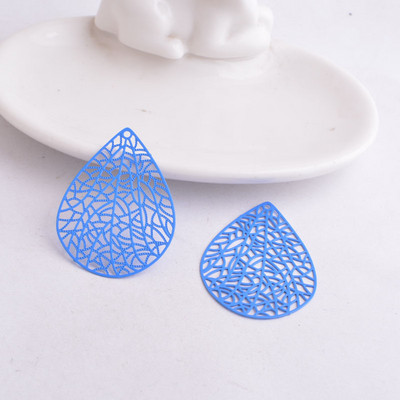 30 komada AB2617 30 mm*41 mm privjesci u obliku kapi vode, privjesci u obliku stabljike lista Uradi sam naušnice