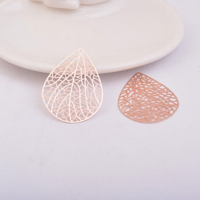 30 komada AB2617 30 mm*41 mm privjesci u obliku kapi vode, privjesci u obliku stabljike lista Uradi sam naušnice