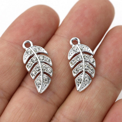 10 bucăți de frunze de cristal placate cu aur pandantiv pentru realizarea de bijuterii, cercei, brățări, colier, accesorii, descoperiri de bricolaj