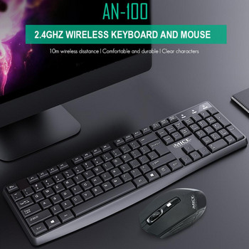 Πληκτρολόγιο παιχνιδιών IMICE και ποντίκι Ασύρματο πληκτρολόγιο με πληκτρολόγιο με οπίσθιο φωτισμό Κιτ παιχνιδιών Silent Gaming Mouse Set για φορητό υπολογιστή